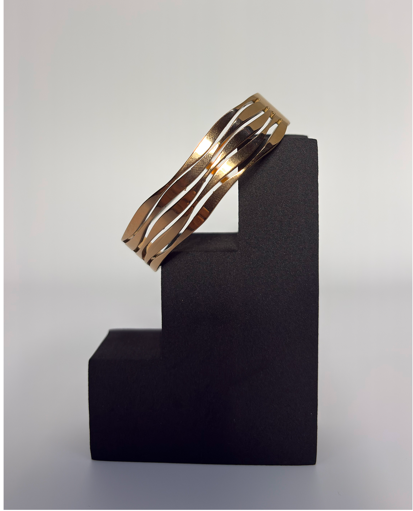 Womens Wave Cuff Bracelet