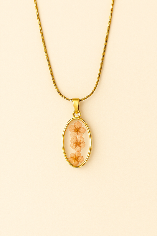 Resin Pink Flower Chain