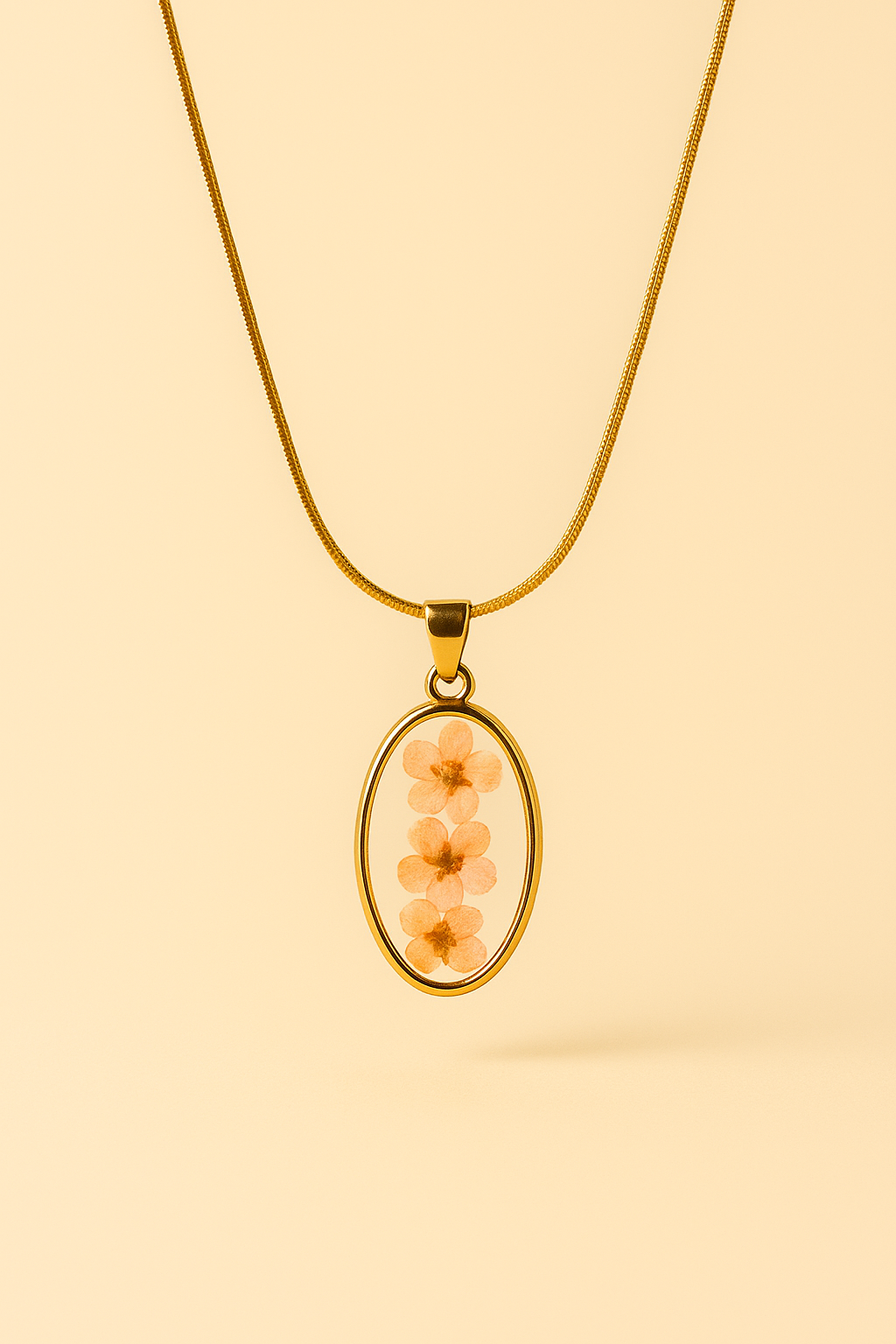 Resin Pink Flower Chain