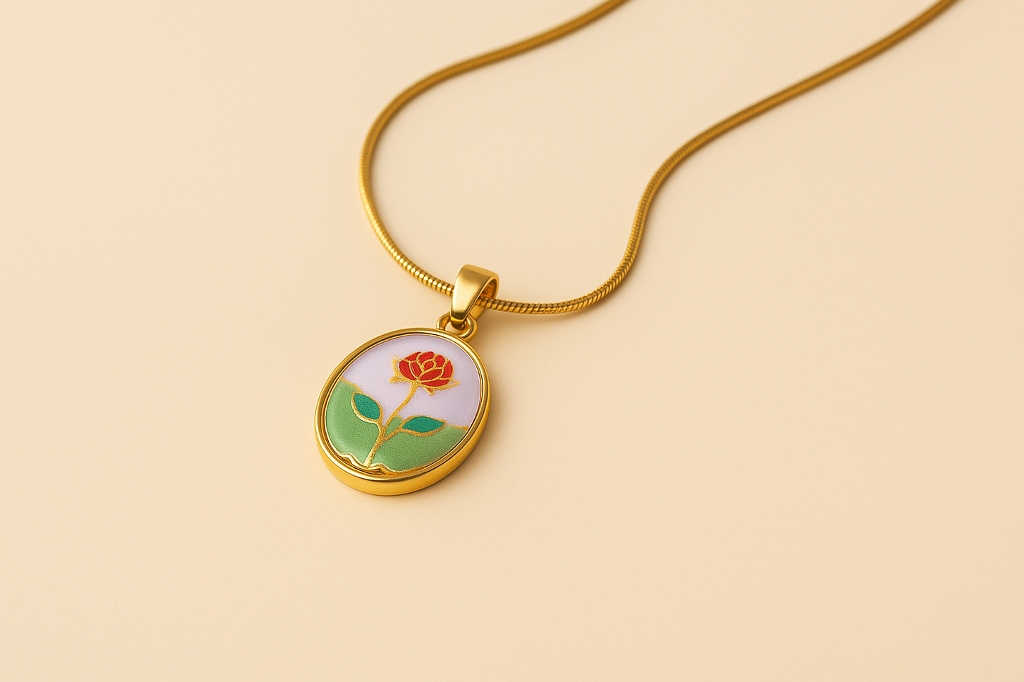 Handmade Rose Neckchain